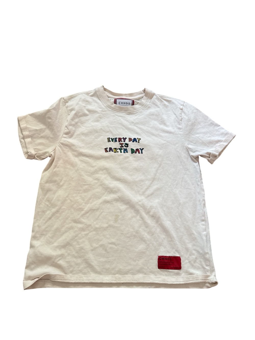 CHNGE White 'Every Day is Earth Day' Graphic Tee